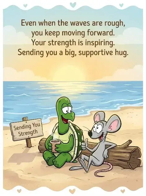 Recovery Hellos ecard design offering sincere support and encouragement during addiction recovery